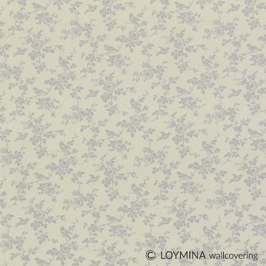 Флизелиновые обои "Songbird" производства Loymina, арт.GT7 005/2, с мелким цветочным рисунком, оплата онлайн